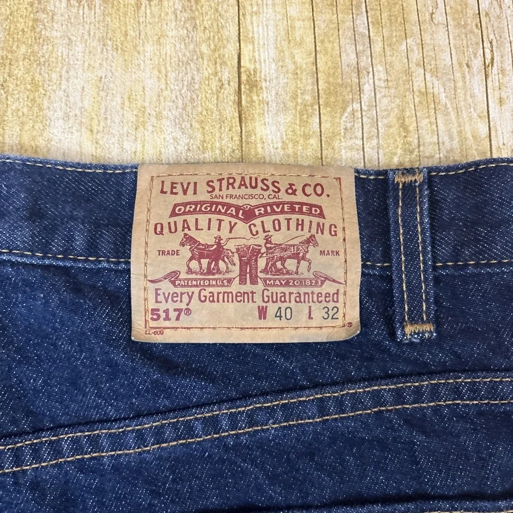 Levis 517 Red Tab Jeans Made In USA Vintage Regular Fit Straight Leg 40X32 38X33